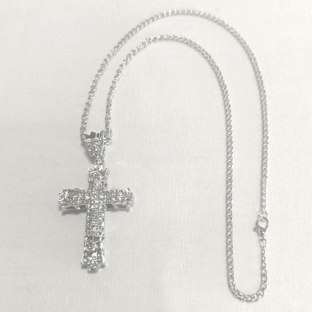 Men's cross pendant & 20 in chain hip hop costume
